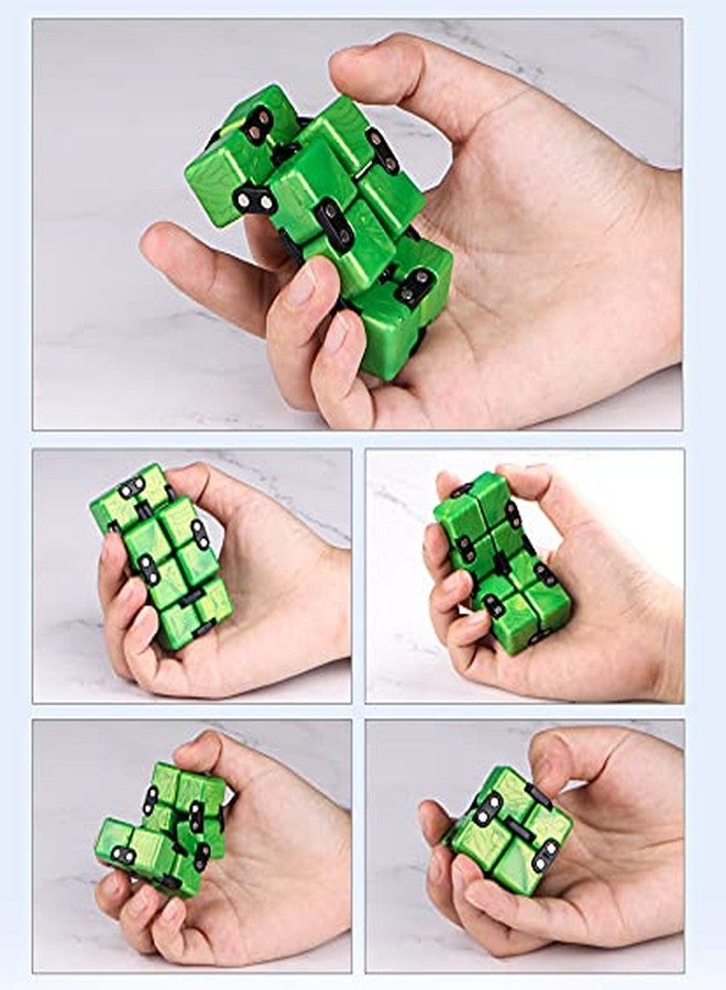 TANCH Magic Crazy Cube Stress & Anxiety Relief Toy Killing Time Fidget Toy for Kids Adults ADD ADHD (Blue) - Image 4